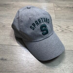 Michigan State Spartans Captivating Headwear Grey Heathered Adjustable Dad Hat